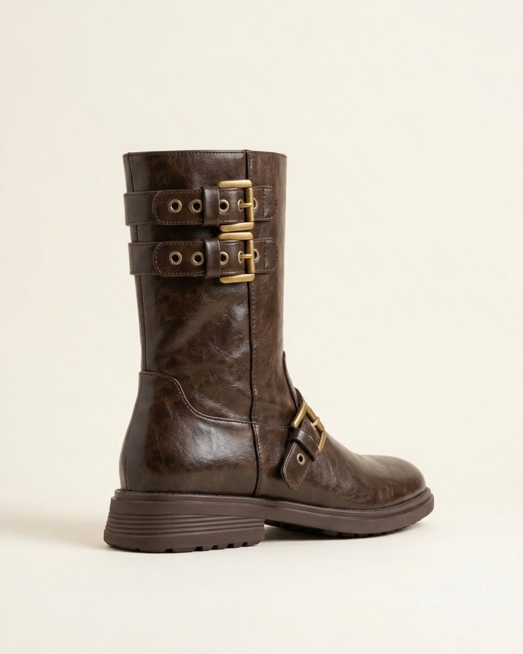 The Vittoria | Buckled Leather Boot - SORENNA