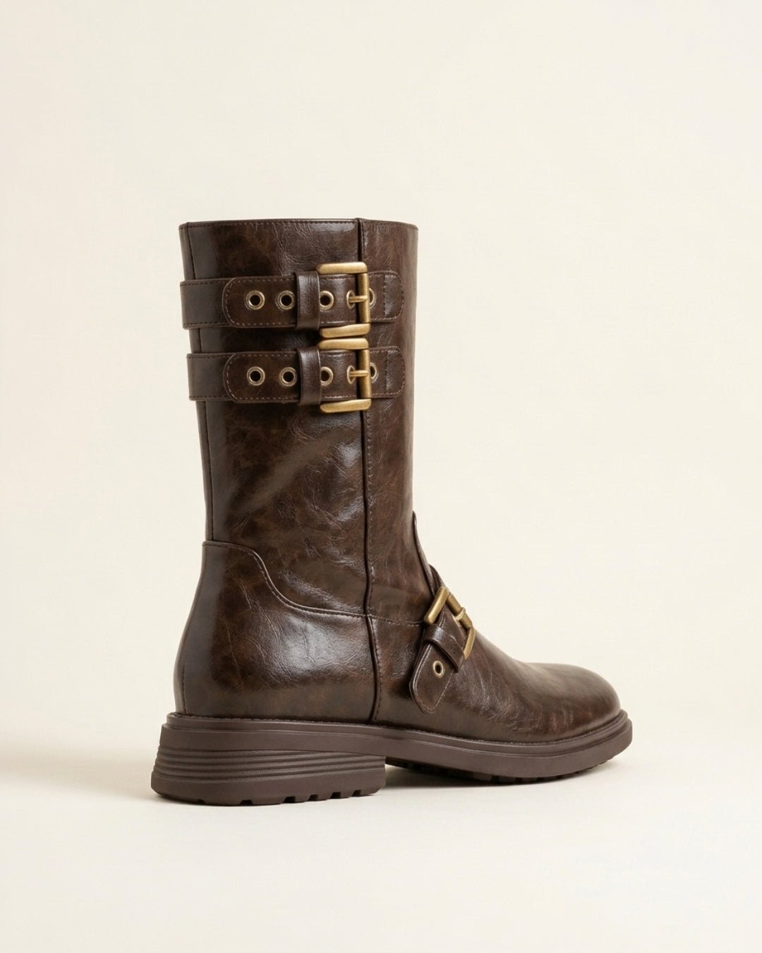 The Vittoria | Buckled Leather Boot - SORENNA