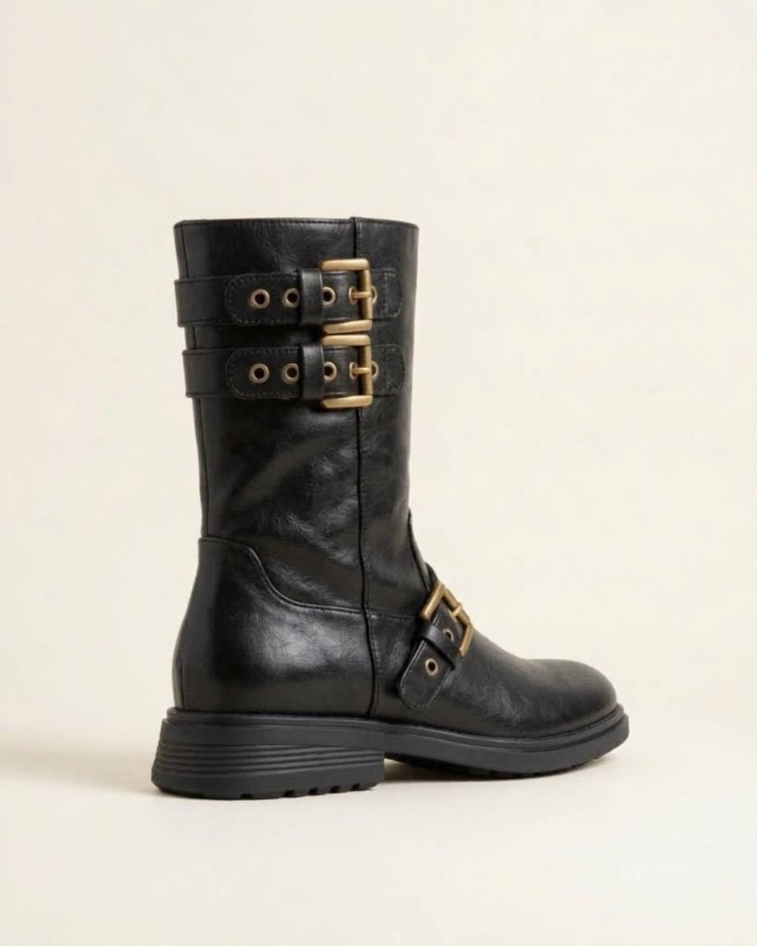 The Vittoria | Buckled Leather Boot - SORENNA
