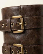 The Vittoria | Buckled Leather Boot - SORENNA