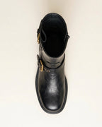 The Vittoria | Buckled Leather Boot - SORENNA